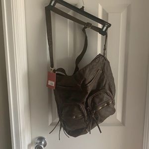 Faux Leather Crossbody Purse